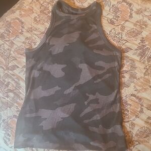 Old Navy Camouflage Tank Top - Black and Gray